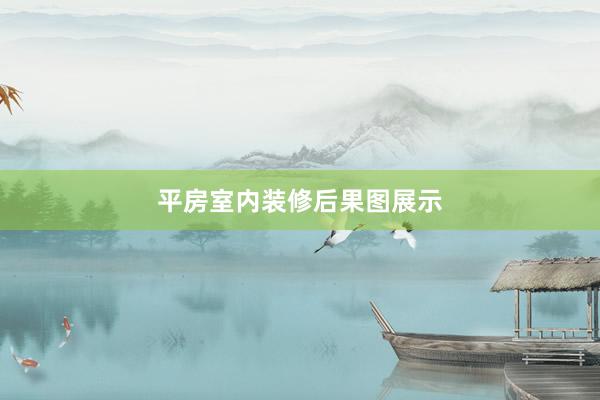 平房室内装修后果图展示
