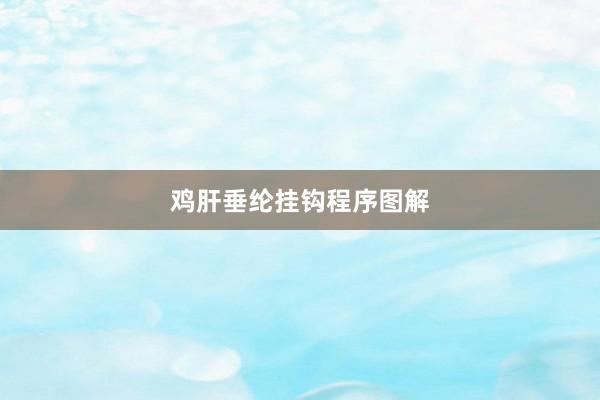 鸡肝垂纶挂钩程序图解